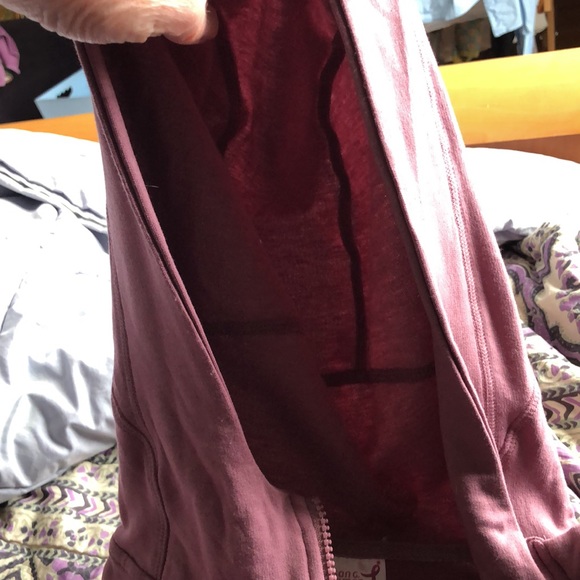 2/$10 Susan G Komen Earth Yoga zip up sweatshirt - Picture 4 of 9